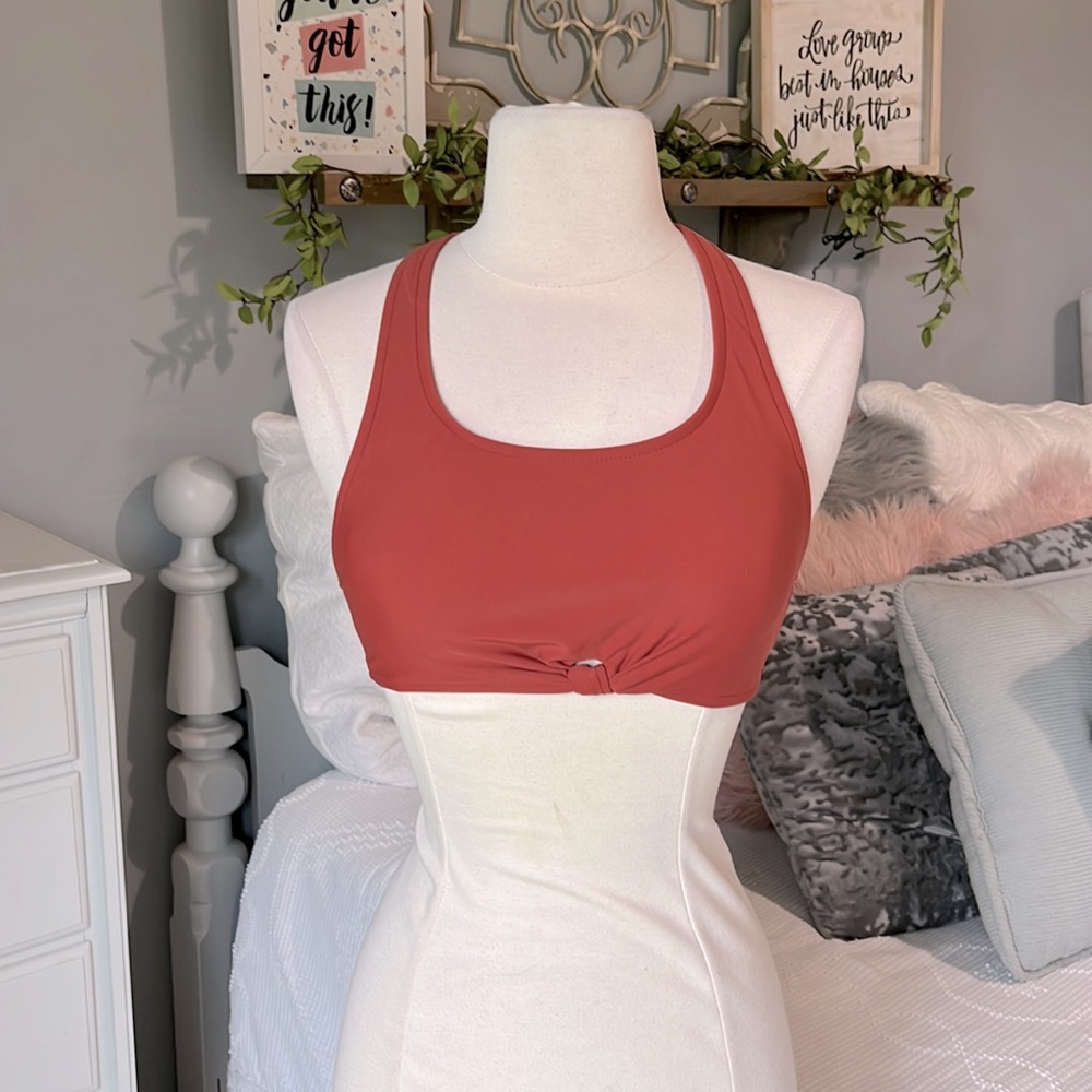 Bikini Top Razorback Rust Swimsuit Womens Small